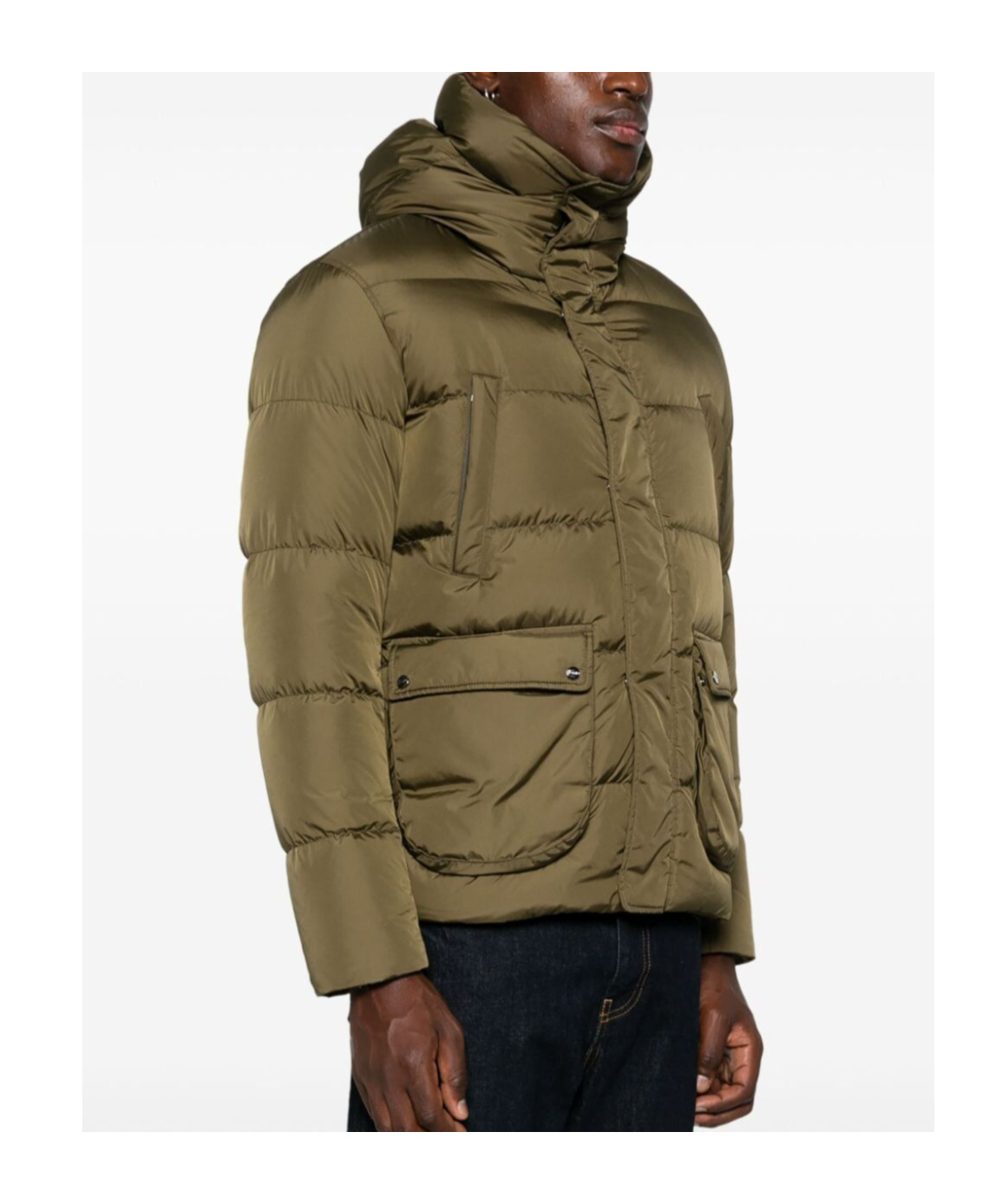 Herno Multi-pocket Pilot Cotton Suit In Green