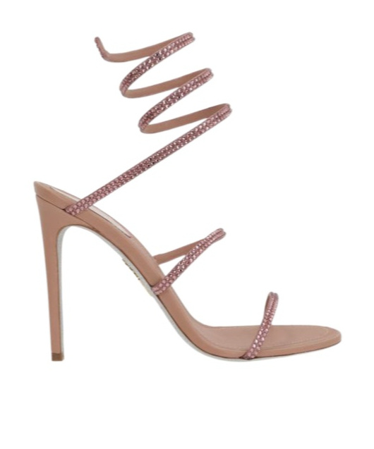 René Caovilla Embellished Cleo Sandals 105 In Brown