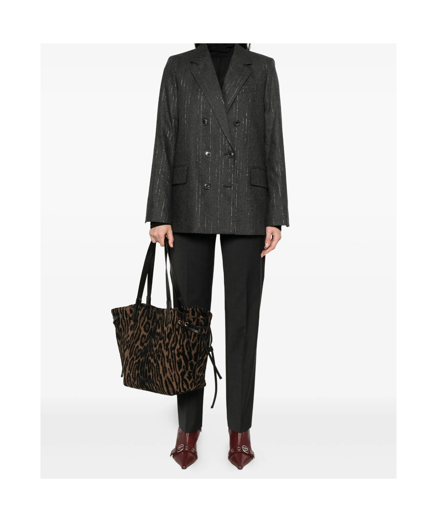 Zadig & Voltaire Long-sleeved Suit Jacket In Black