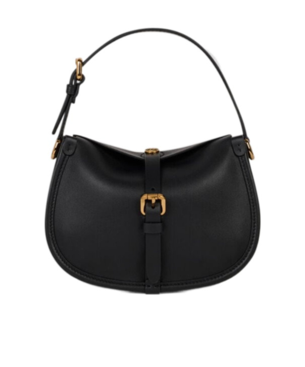 Etro Small Leather Pony Bag In Black