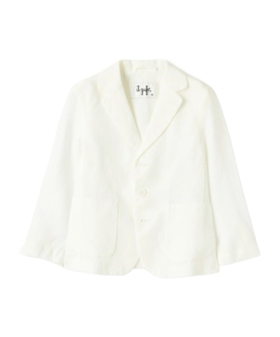 Il Gufo Single-breasted Blazer In White