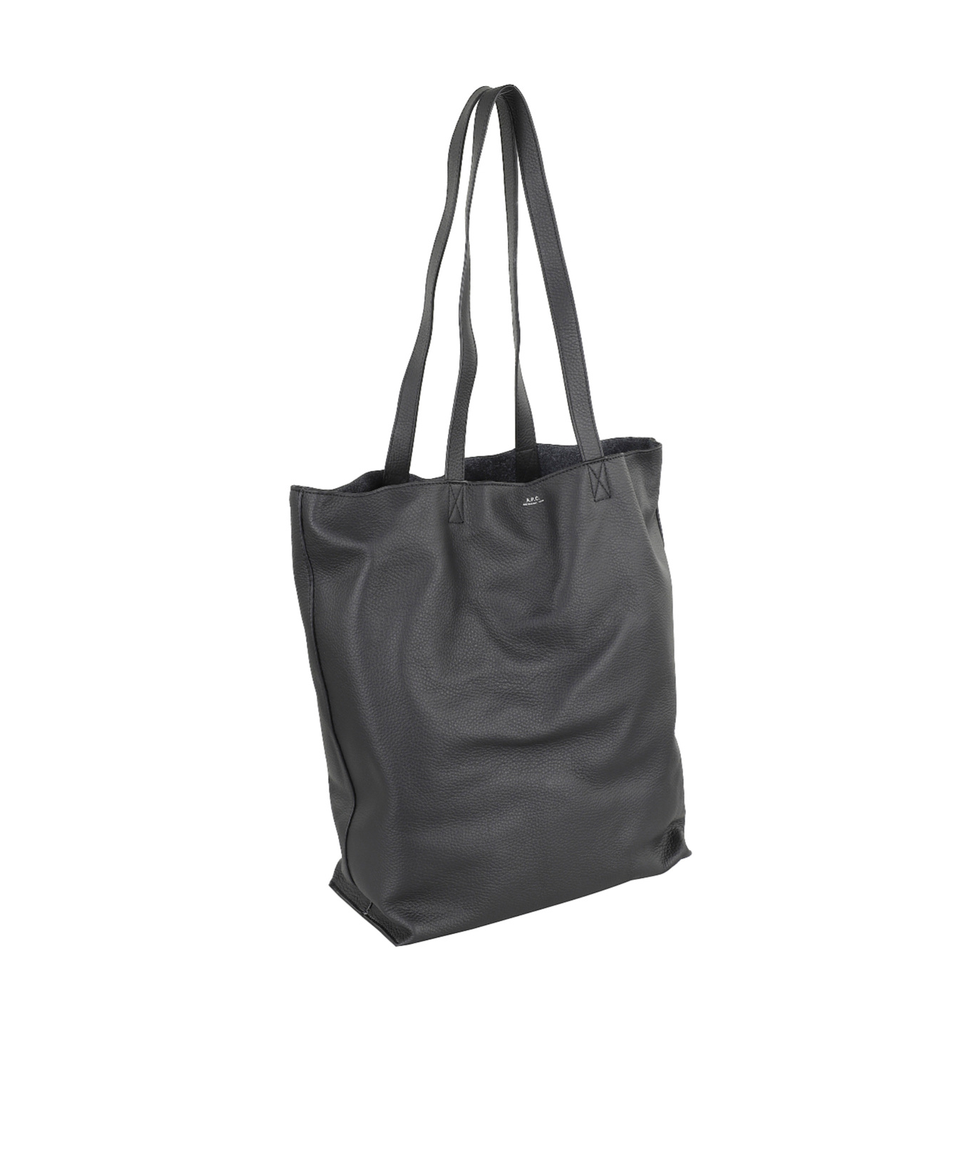 Apc A.p.c. Maiko Cabas Tote Bag With Engraved Logo In Black