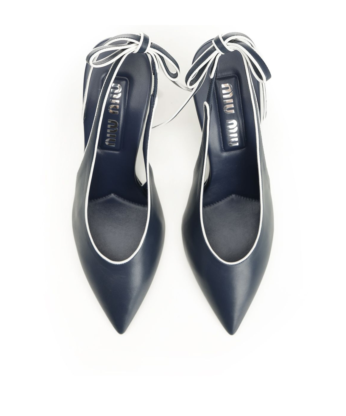 Miu Miu Slingback High Heel Sandals In Gray