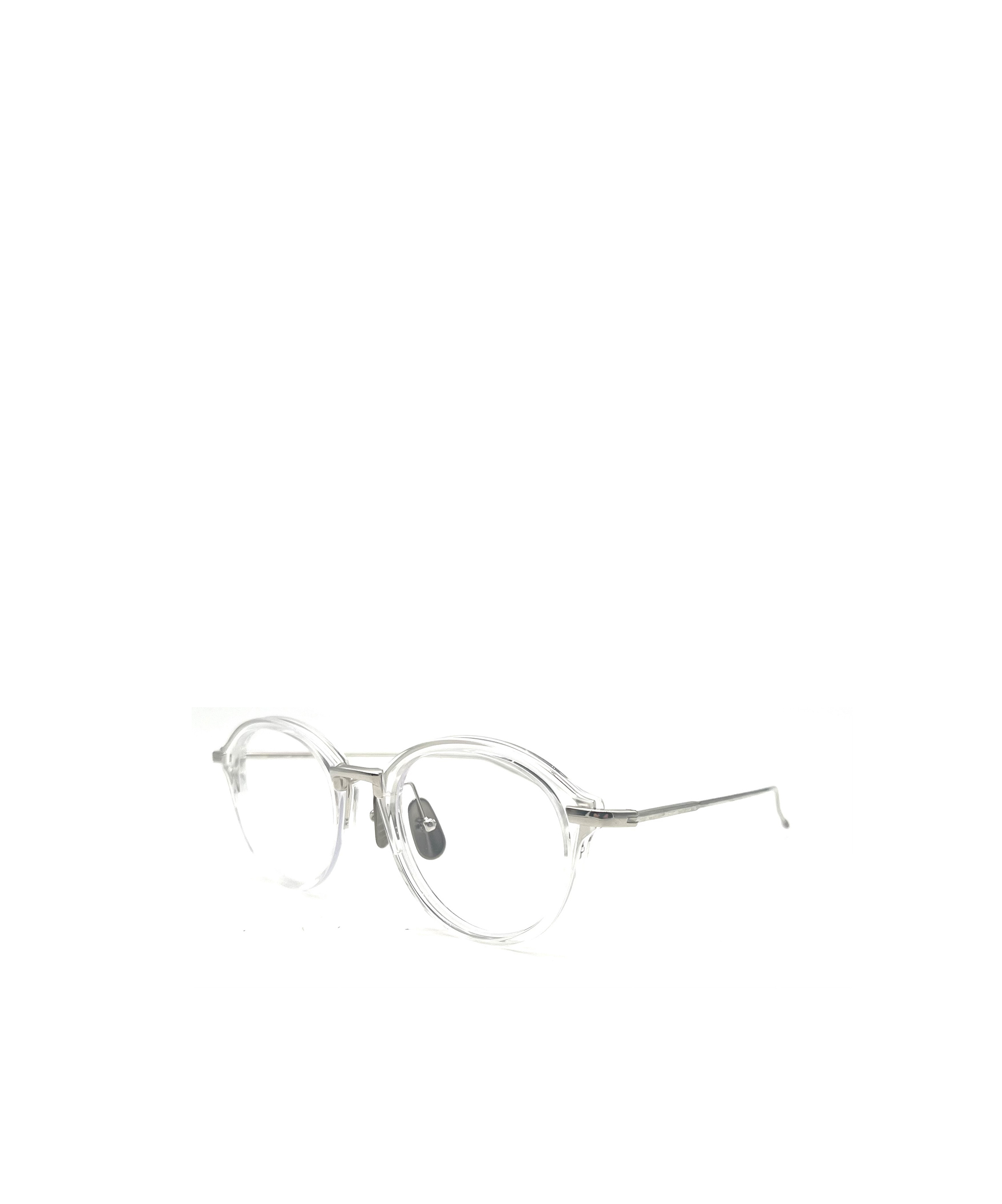 Thom Browne Eyewear Round Frame Glasses In White