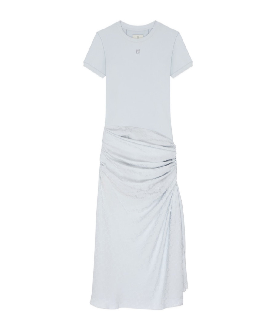 Givenchy Draped Dress In Light Blue