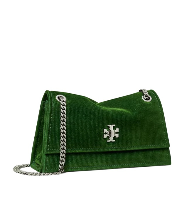 Tory Burch Kira Logo-embellishment Mini Bag In Green
