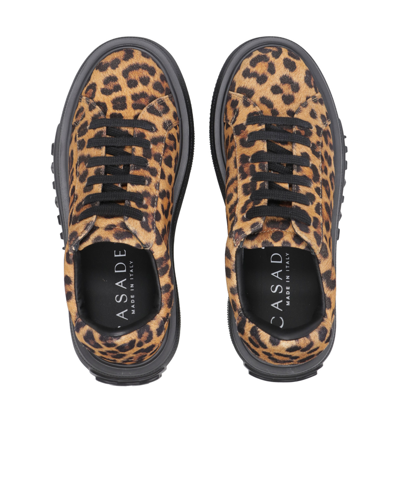 Casadei Round-toe Low-top Casual Shoes In Animal Print