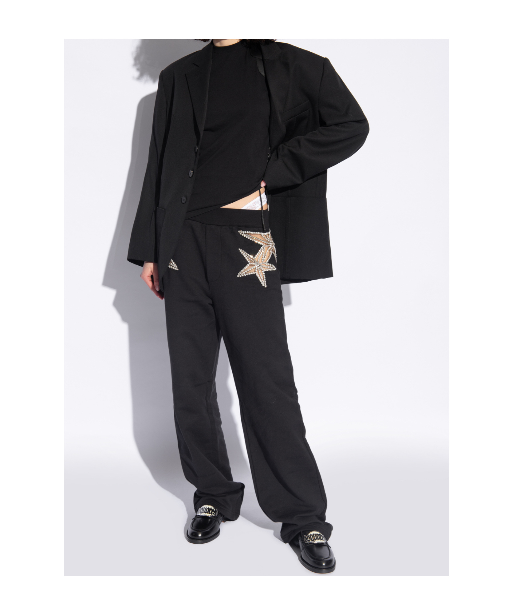 Dsquared2 Logo-plaque Leather Loafers In Black
