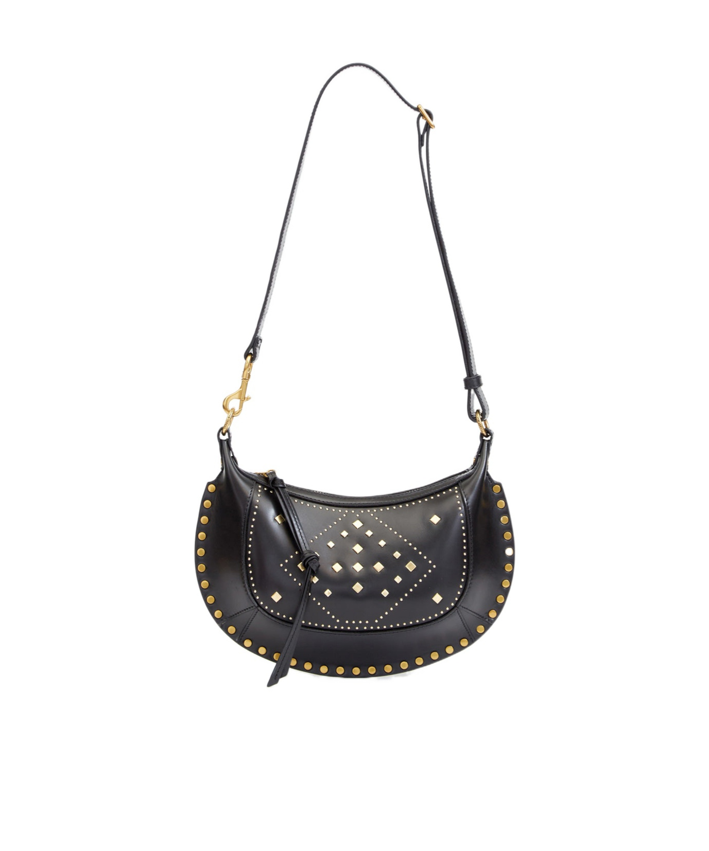 Isabel Marant Oskan Moon Shoulder Bag In Black