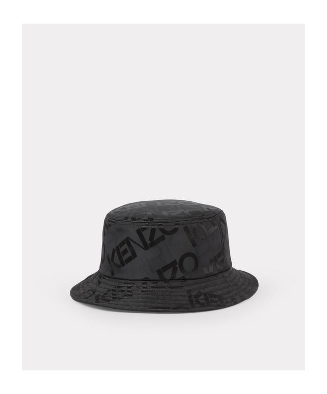 Kenzo Logo Pattern Hat In Black