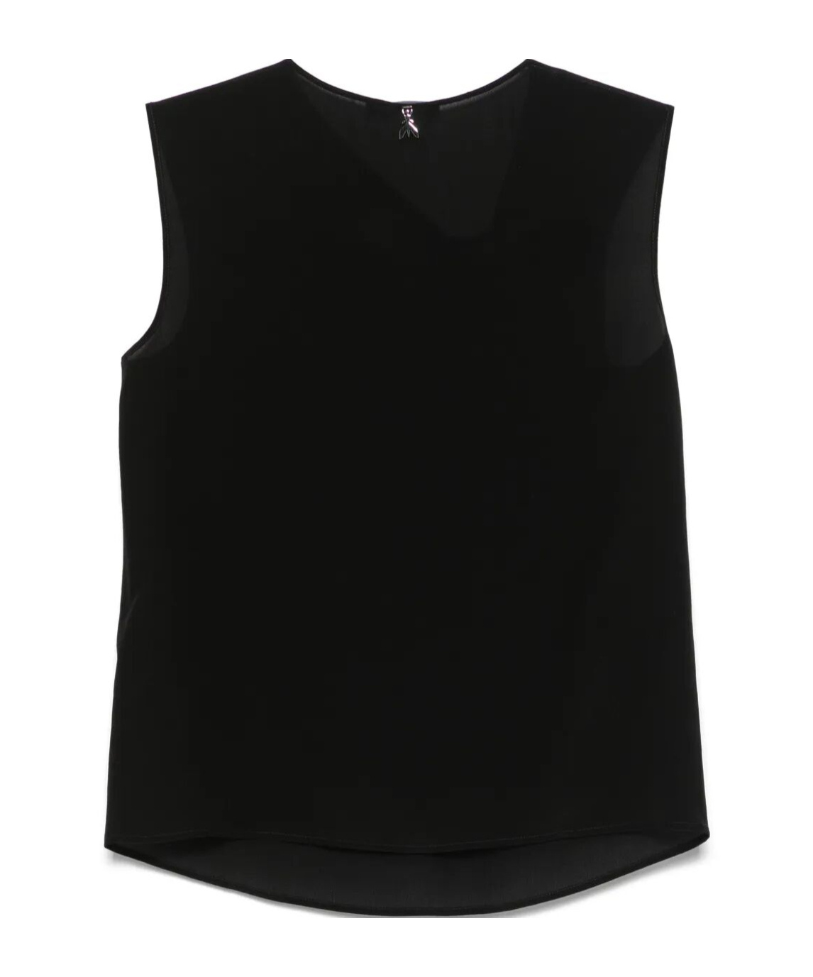 Patrizia Pepe Draped Blouse In Black