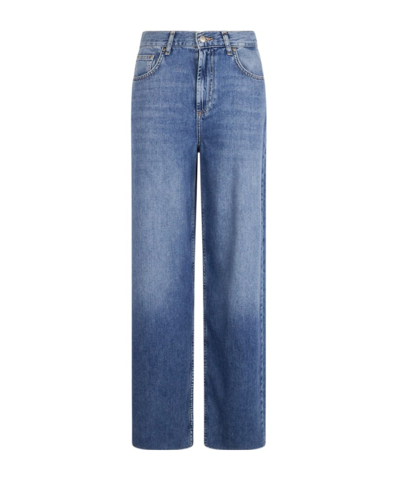 Liu •jo Liu Jo High-waisted Light Blue Jeans With Classic Five-pocket Design In Blue
