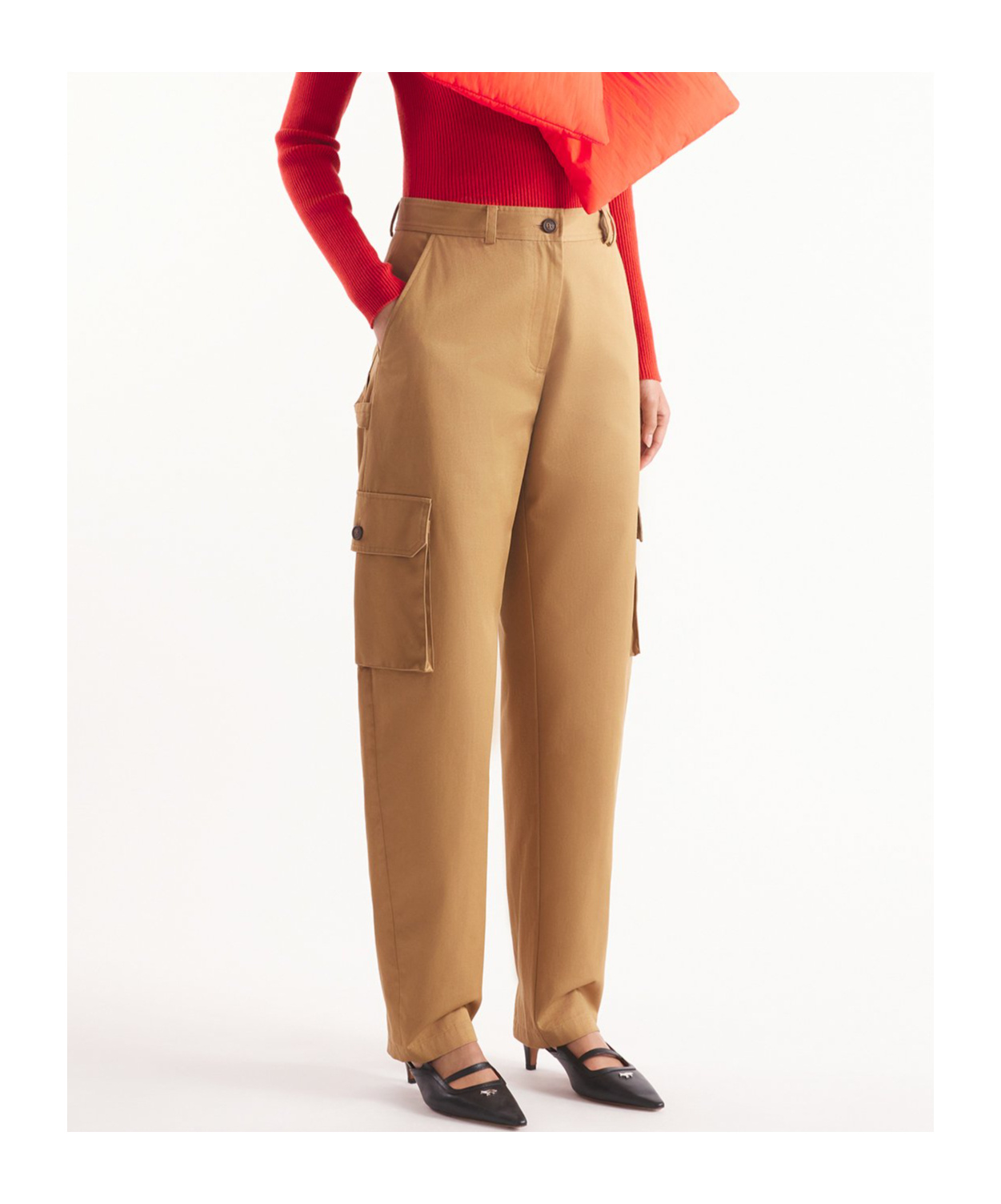 MAISON KITSUNÉ BELT-LOOP OVERALLS