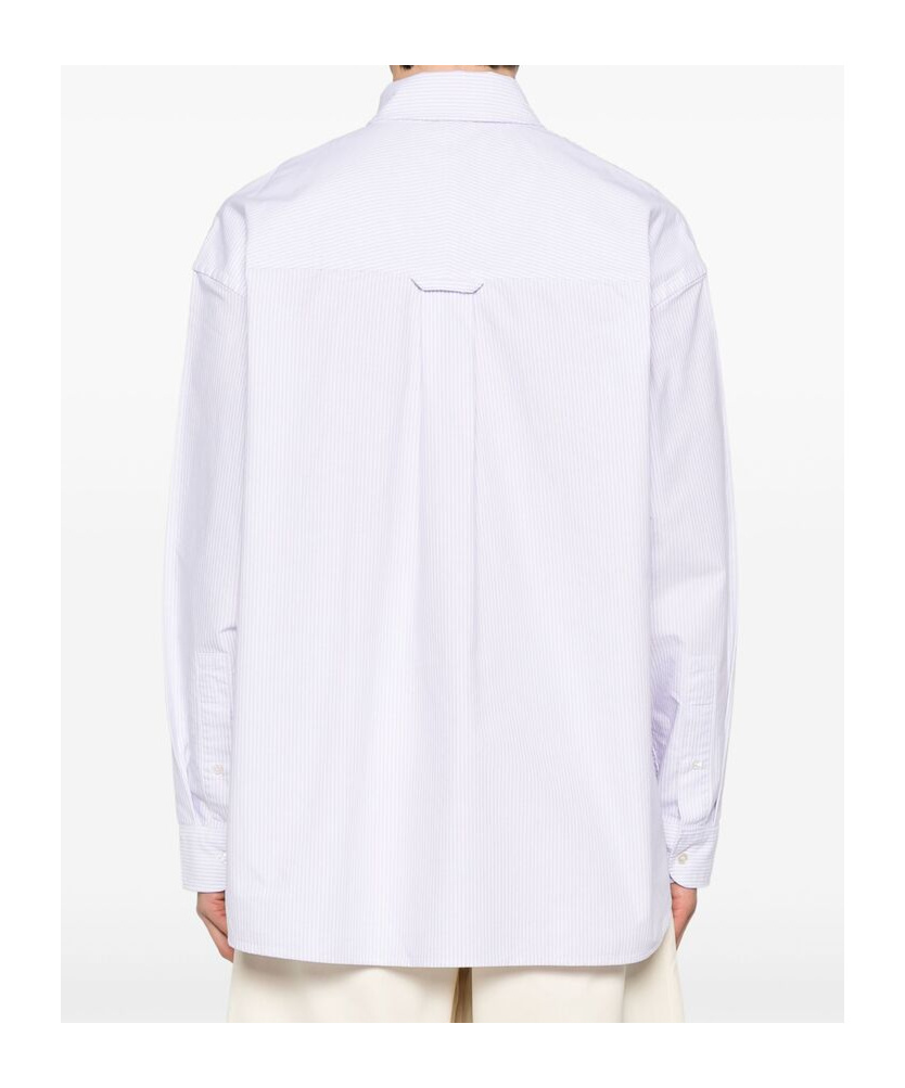 Studio Nicholson Gestreiftes Hemd In White