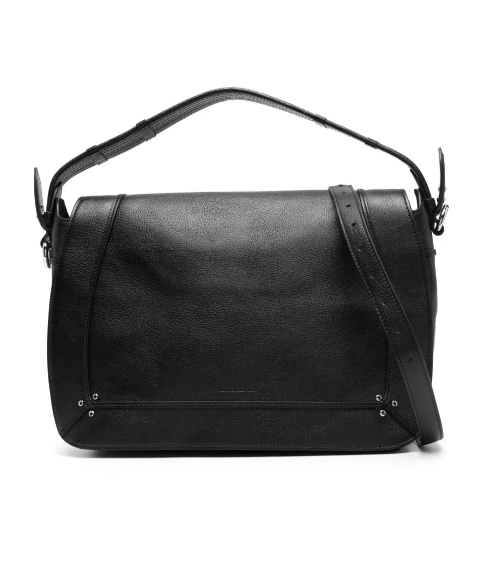 Jérôme Dreyfuss Jerome Dreyfuss Pepito Medium Leather Tote Bag In Black