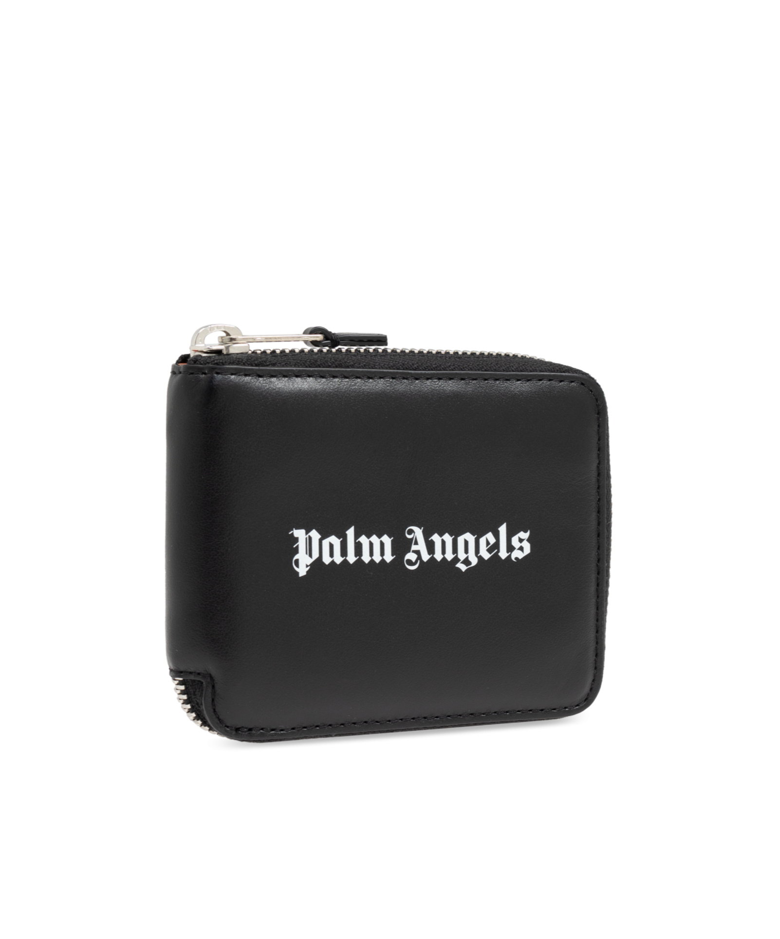 Palm Angels Classic Logo Zip Around In Black