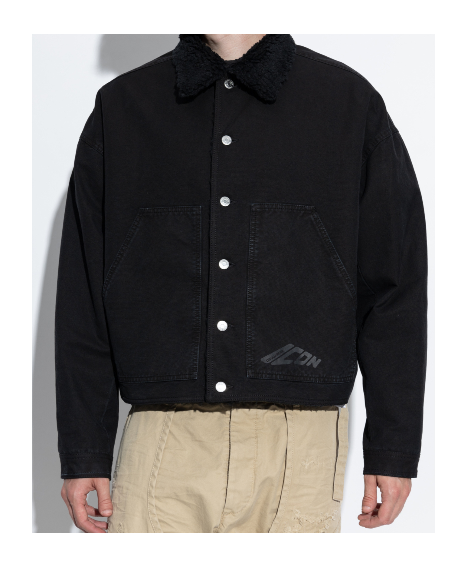 Dsquared2 Long-sleeved Casual Jacket In Black