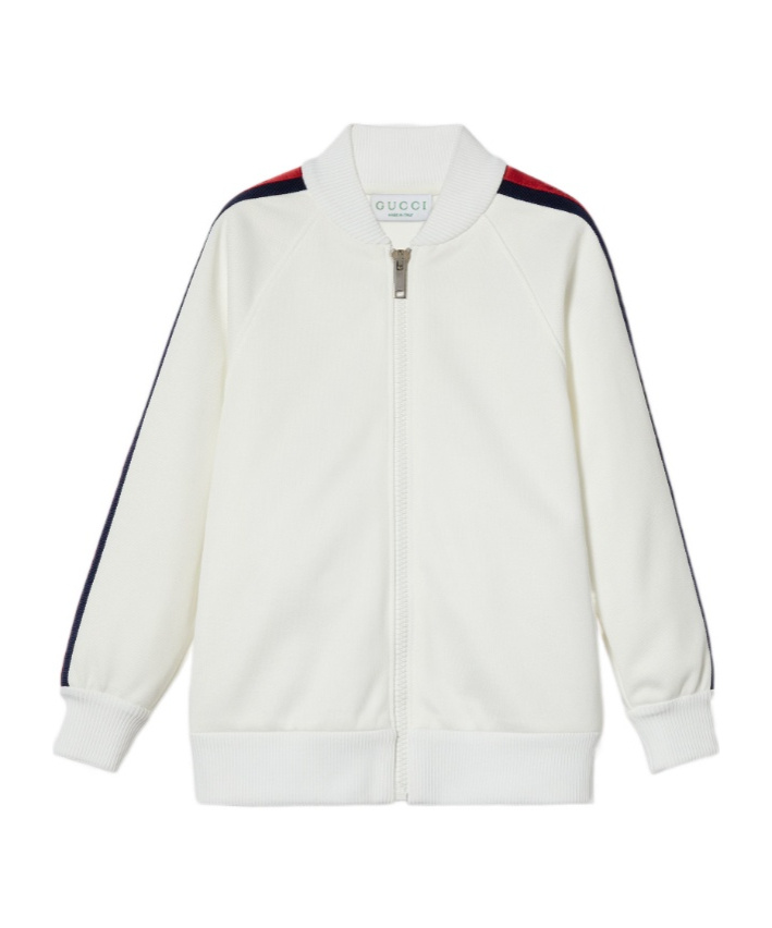 Gucci Ribbon Knitted Jacket In White