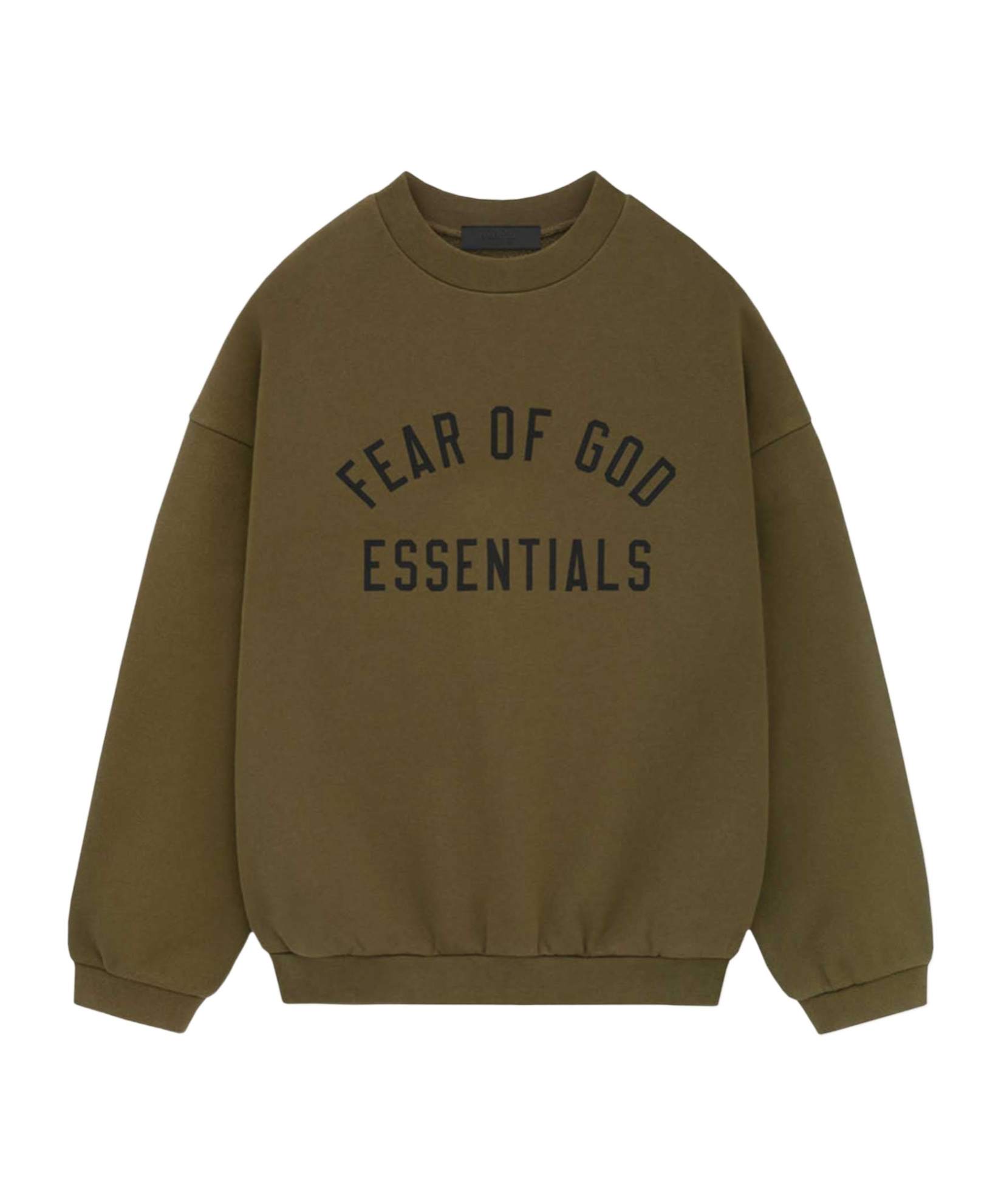 Essentials Round-neck Long-sleeve Sweatshirt In Green