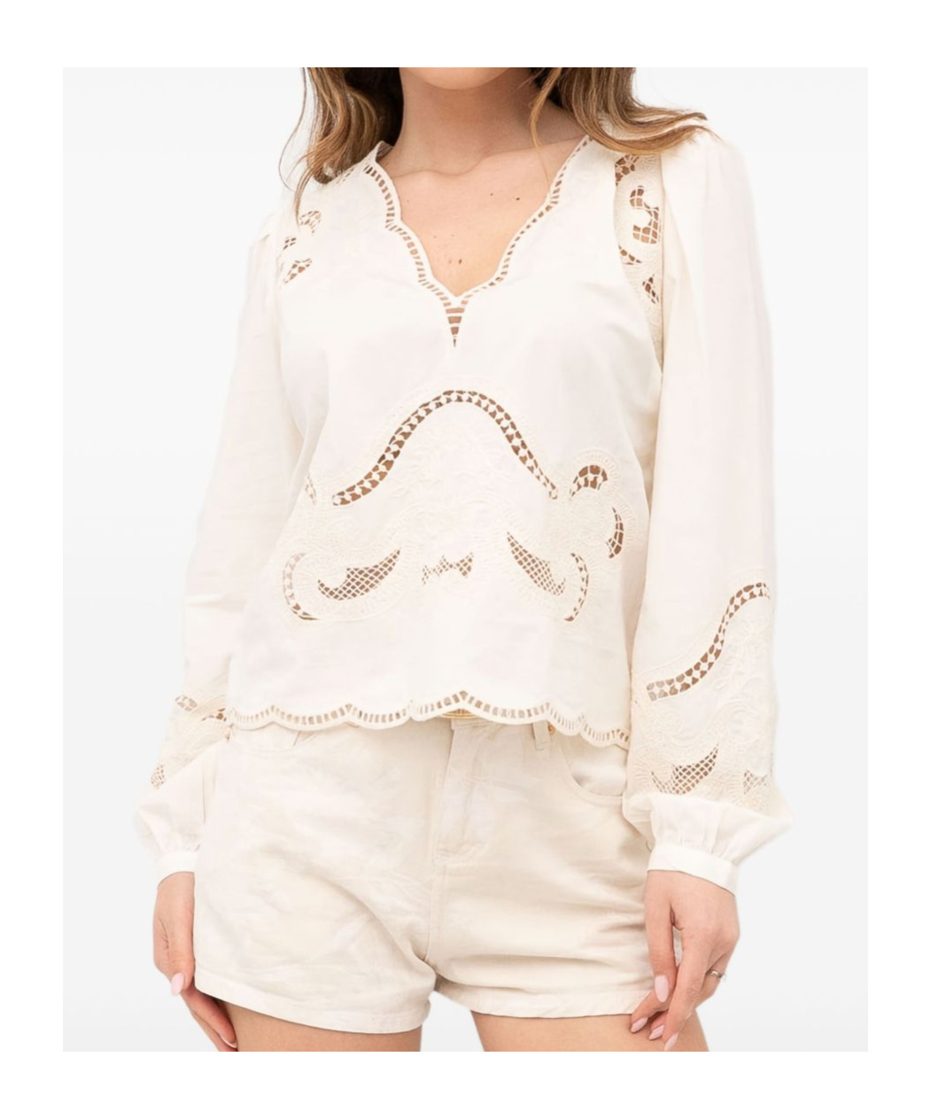 Shop Twinset Embroidered Blouse