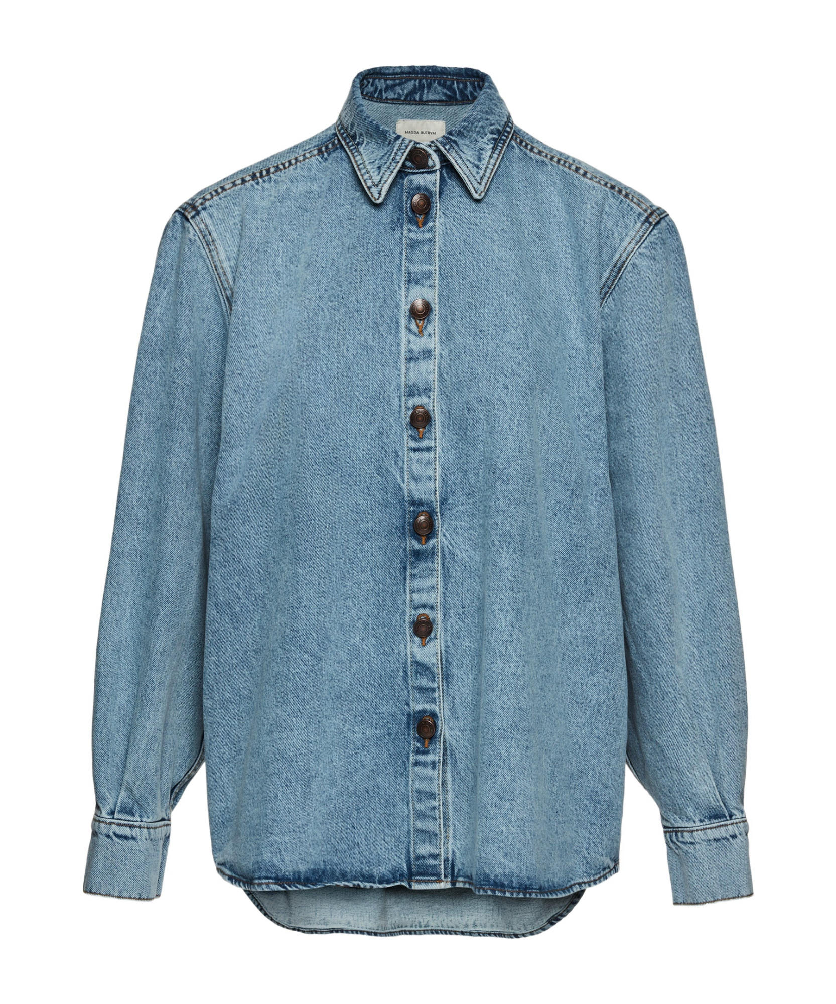 Magda Butrym Classic Denim Shirt In Blue