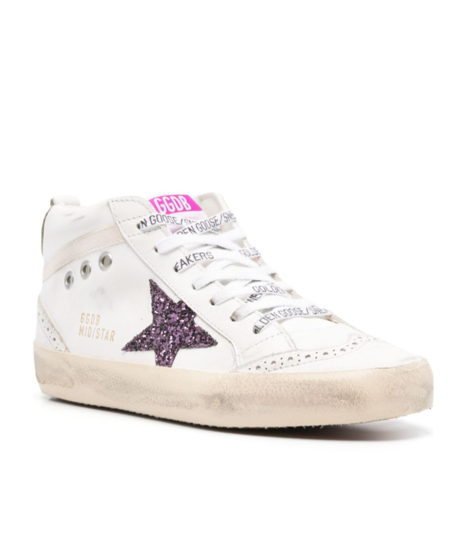 Golden Goose Women's Midstar Leather Upper And Tongue G Sneaker In White