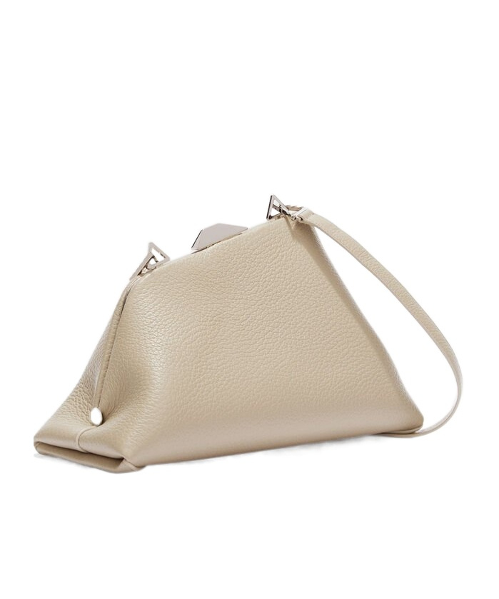 Attico ''day Off'' Sand Shoulder Bag In Nude