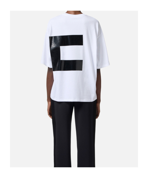 Elisabetta Franchi Short-sleeved T-shirt In White