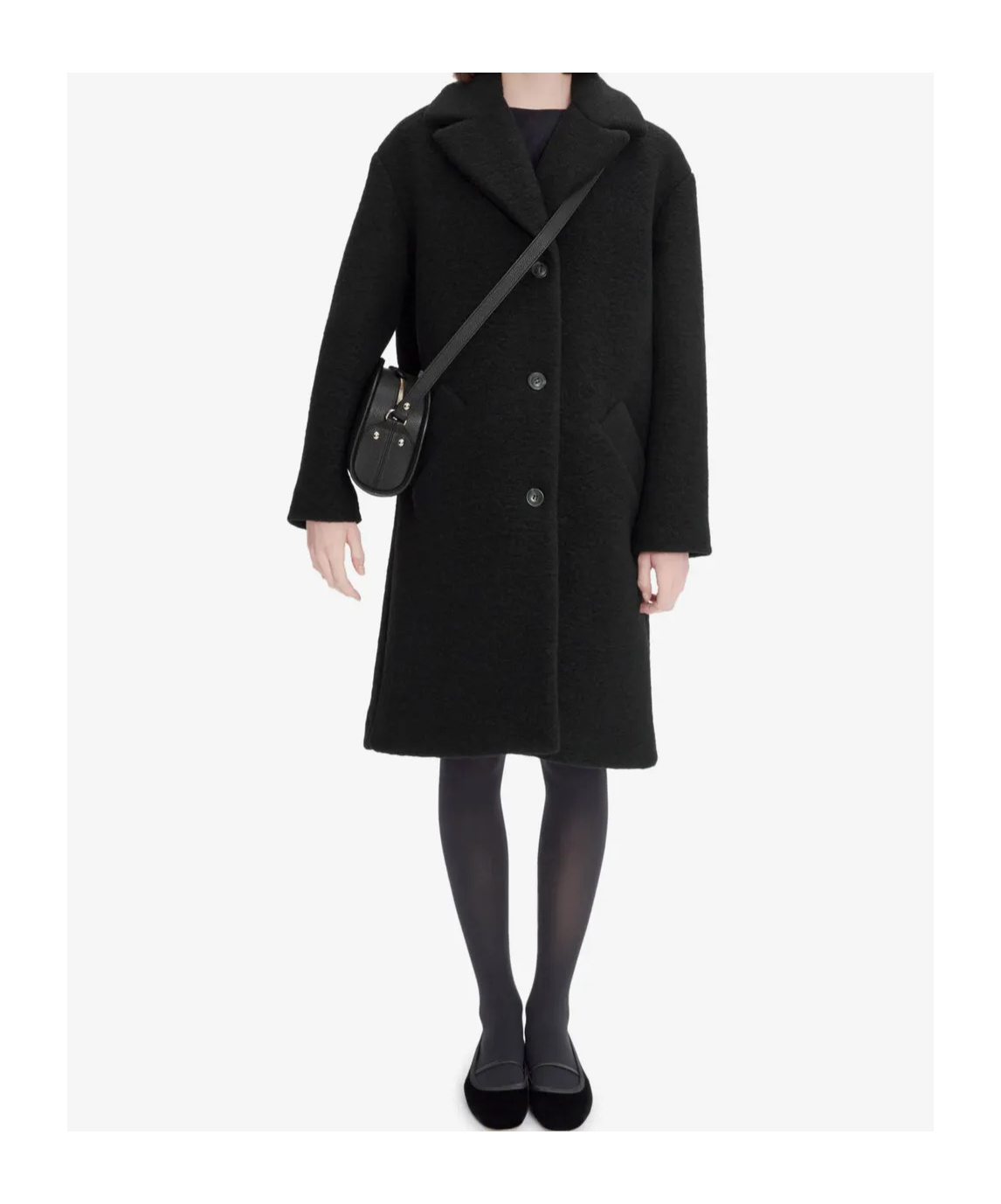 Apc Ninon Coat In Black