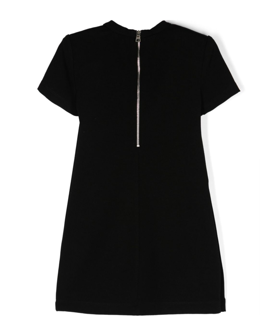 Balmain Embossed-button Dress In Black