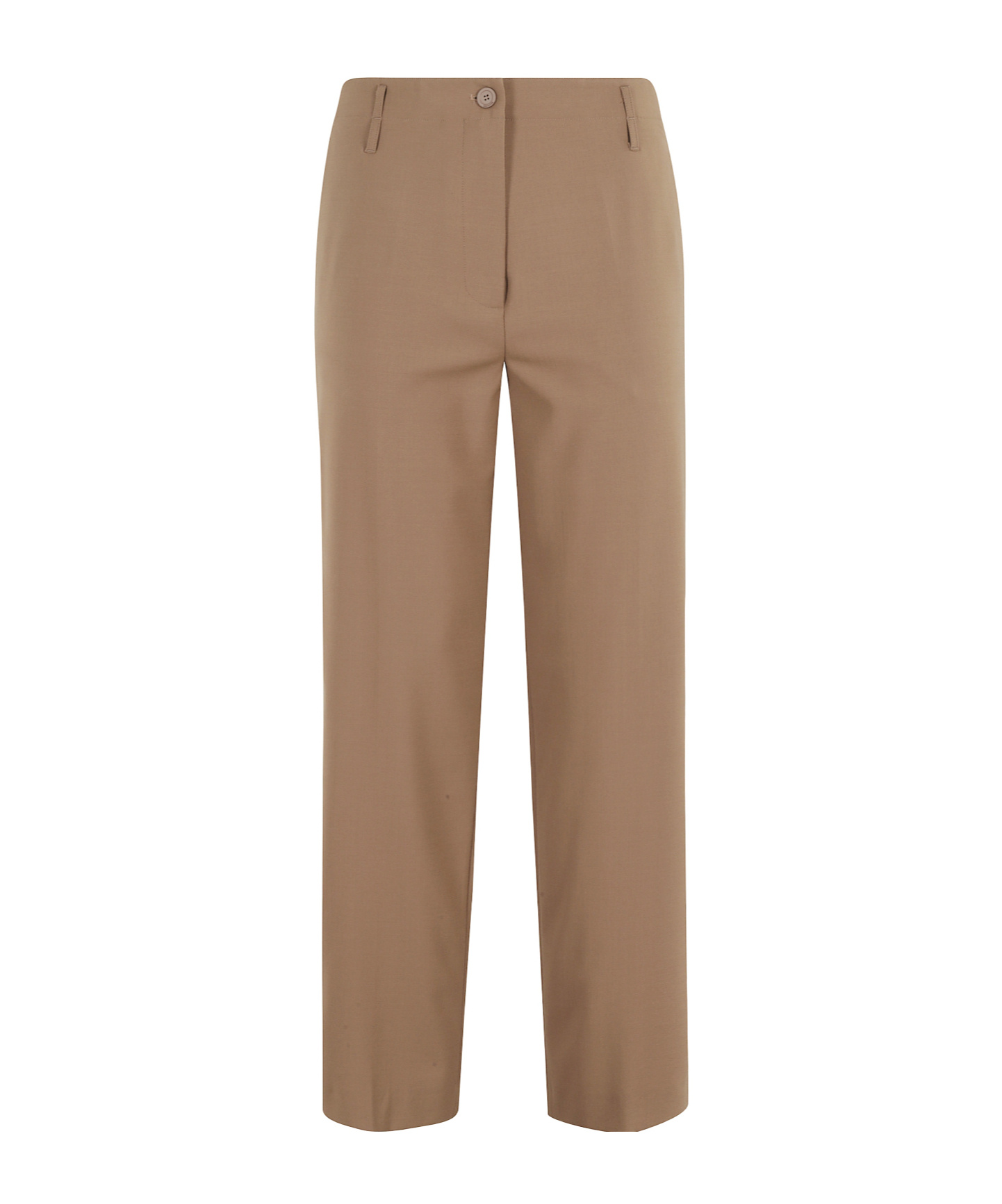 Semicouture Belt Loops Slacks In Brown
