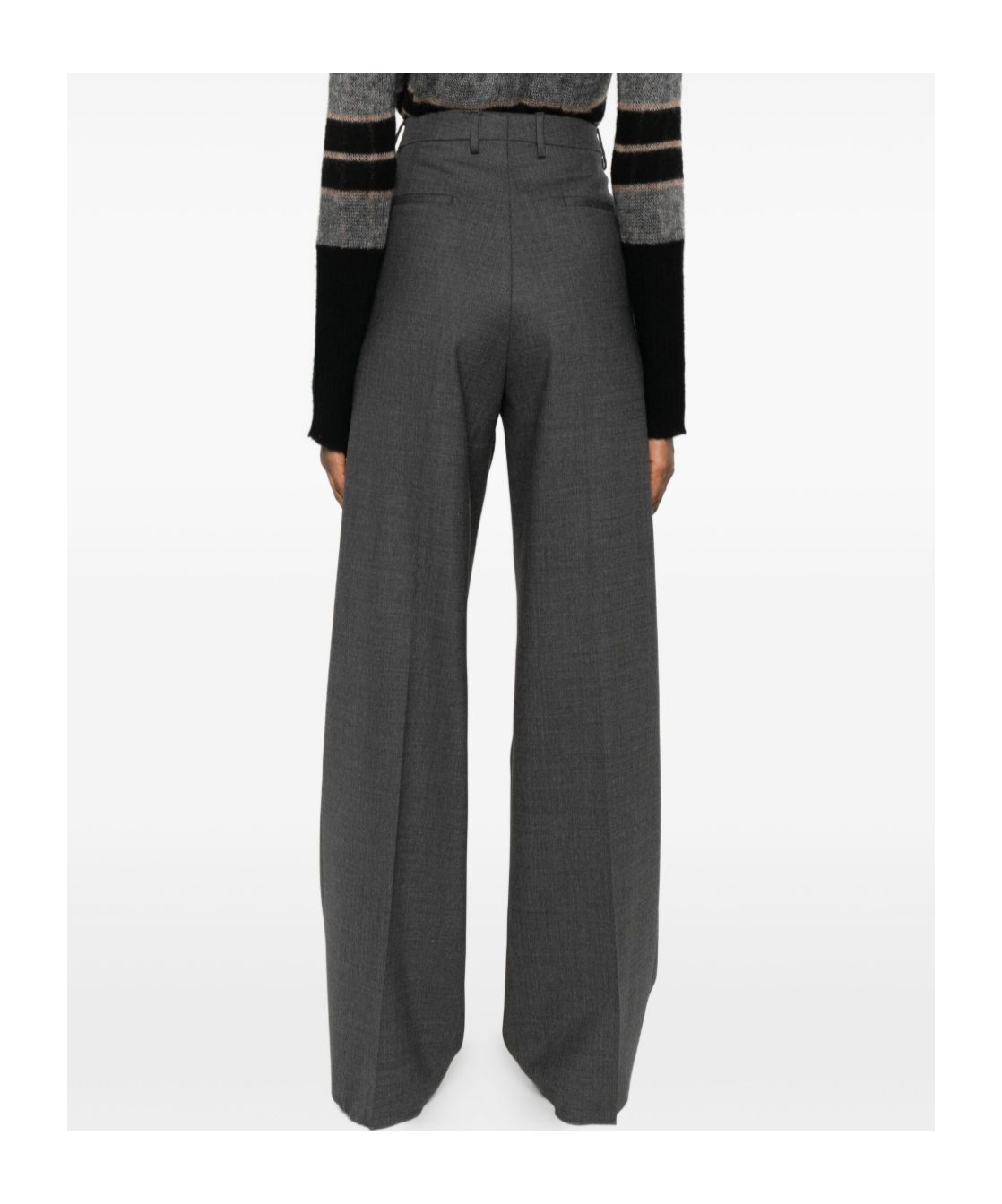 Tagliatore Casual Pants With Belt Loops In Gray