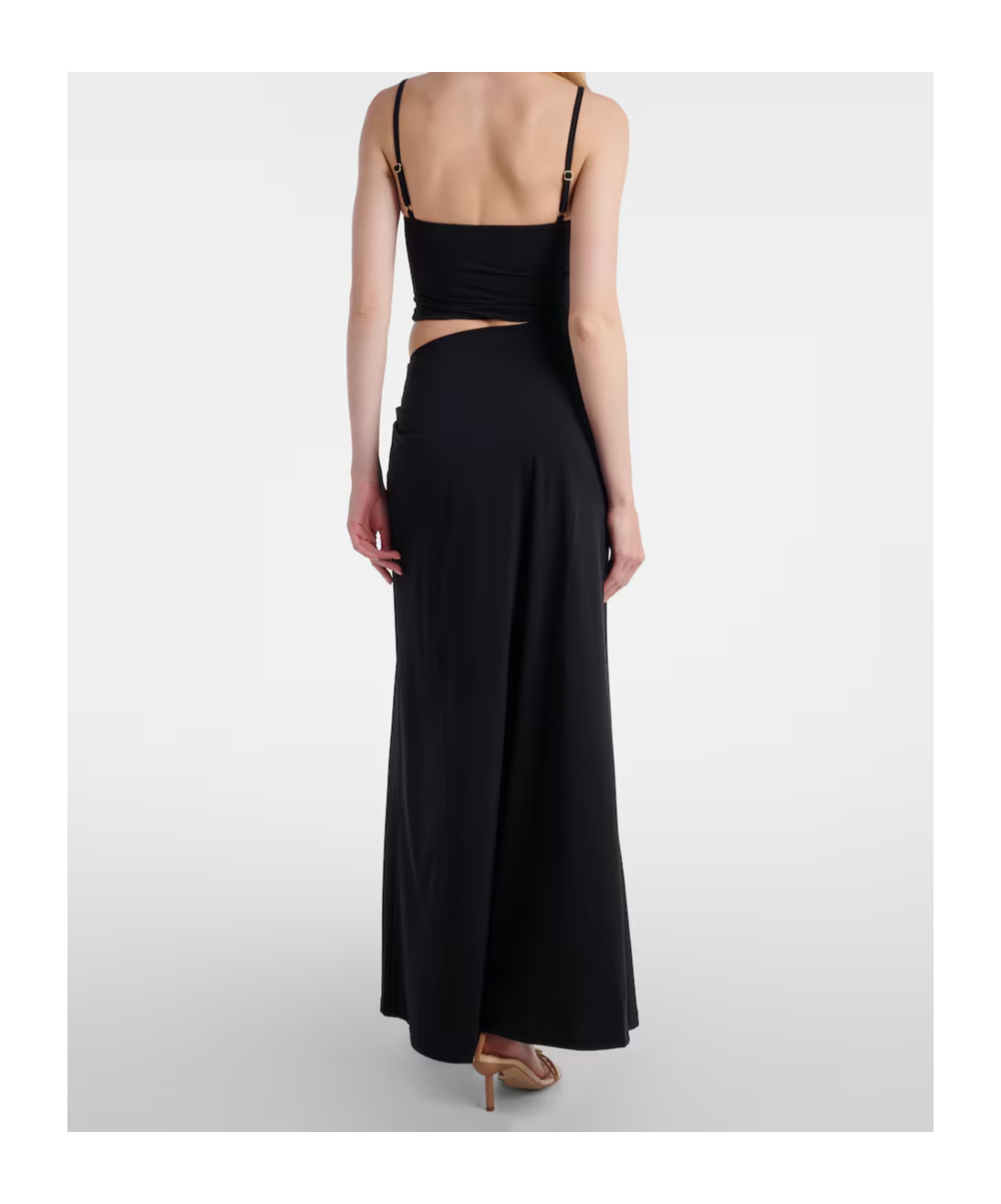 Christopher Esber Orbit Jersey Maxi Dress In Black