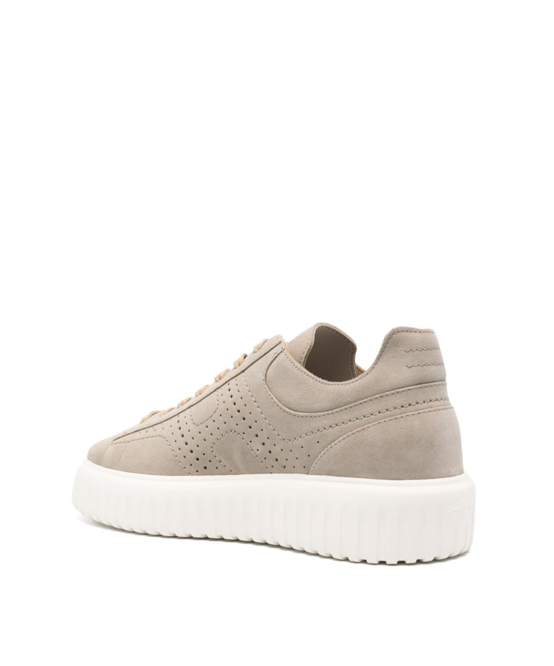 Hogan Round Head Low-cut Casual Shoes In Nude