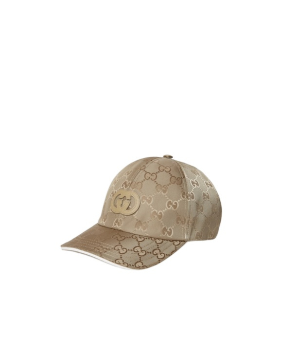 Gucci Gg Nylon Baseball Hat In Brown