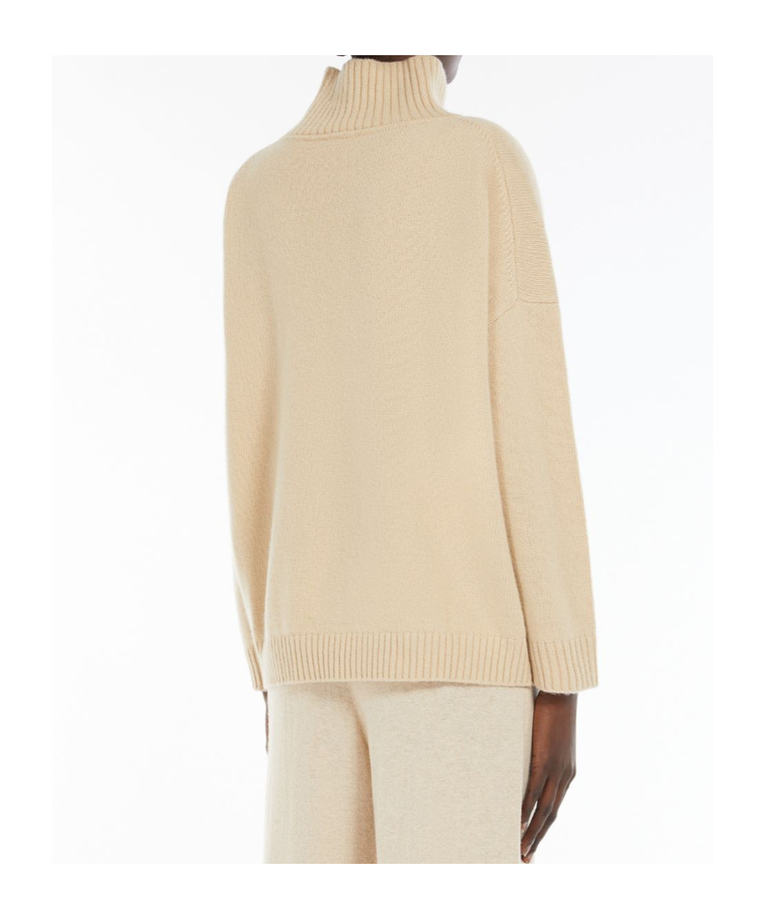 Weekend Max Mara Long-sleeved Wool Sweater In Nude