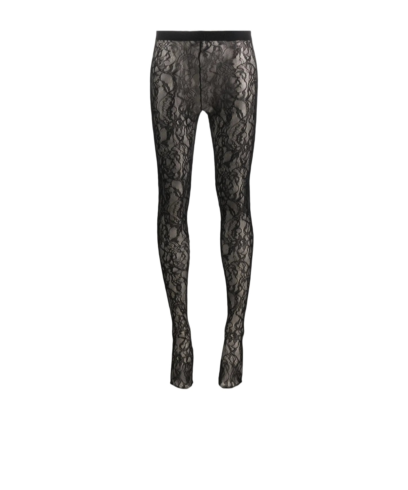 WARDROBE.NYC LACE DETAIL TIGHTS