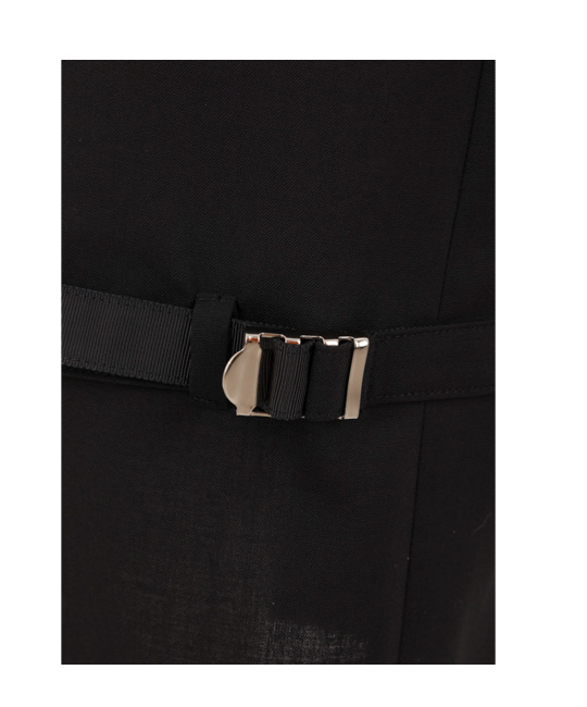 Sacai Straight-leg Belted Cargo Pants In Black