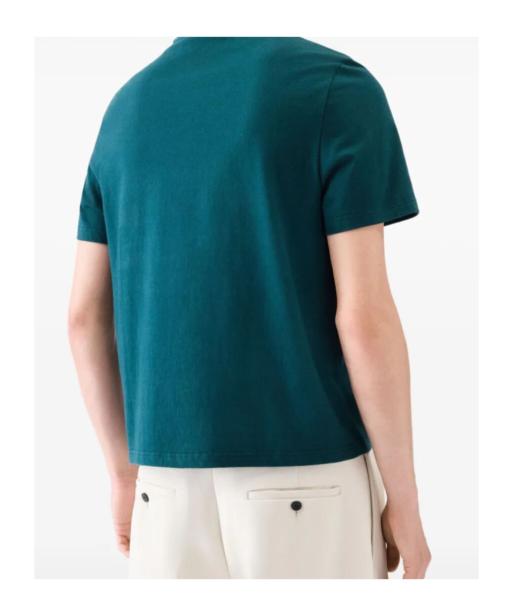 Jacquemus Mens Club Dark Green Embroidered-print Long-sleeve Cotton Shirt In Green