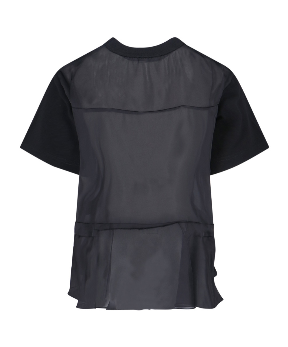 Sacai Short-sleeved T-shirt In Black