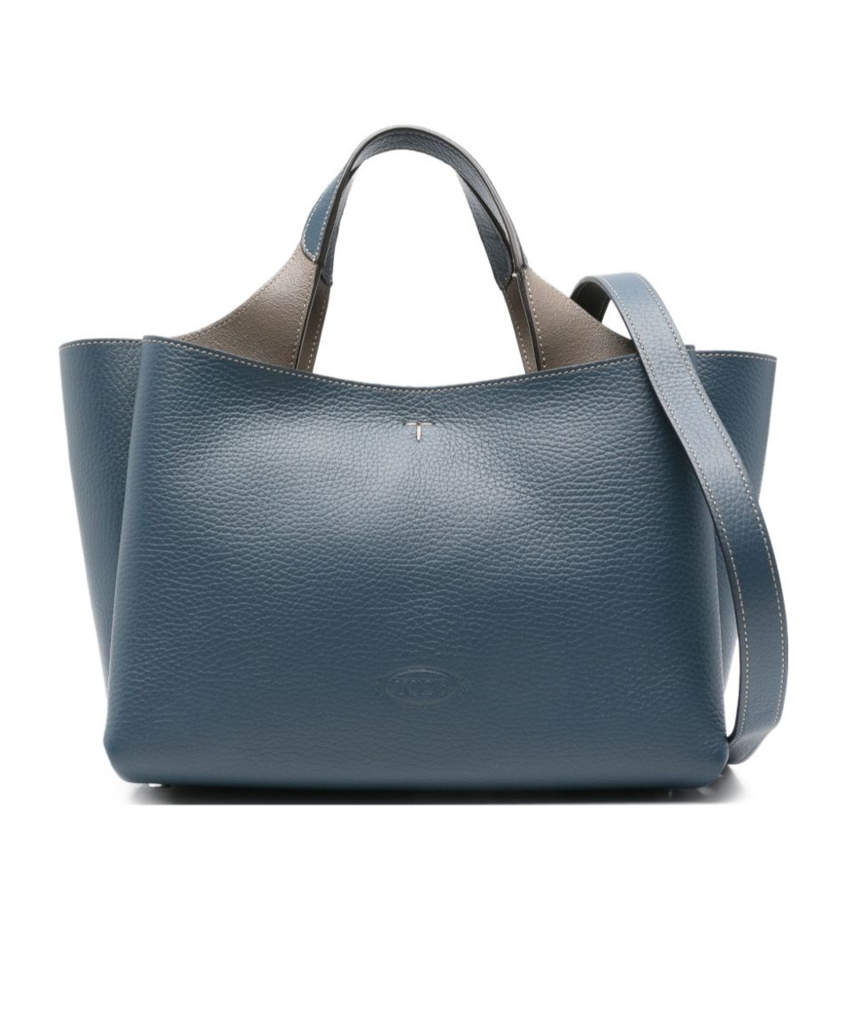 Tod's Mini Leather Handbag In Blue