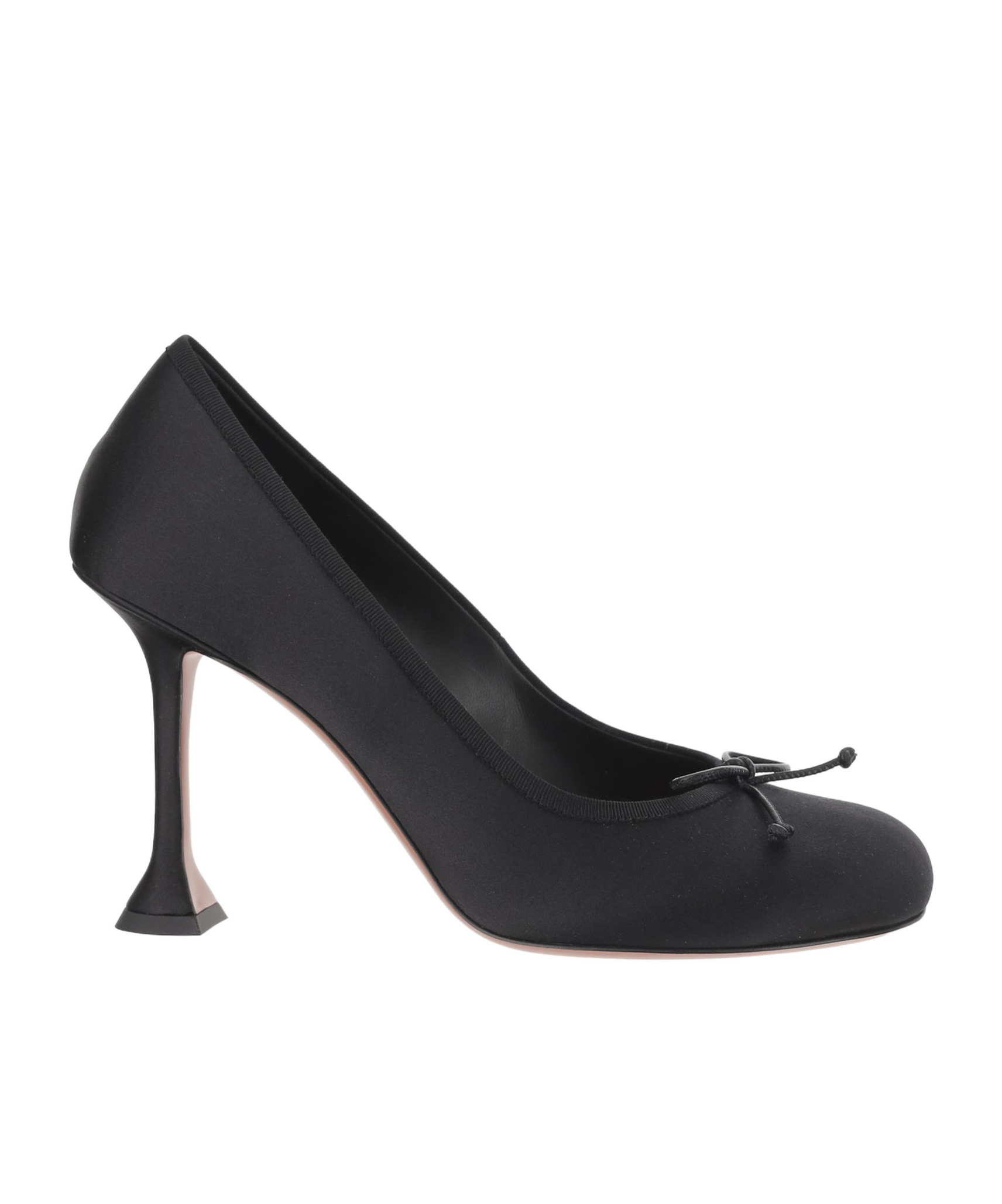 Amina Muaddi 95mm Lila Bow-detail Pumps In Black