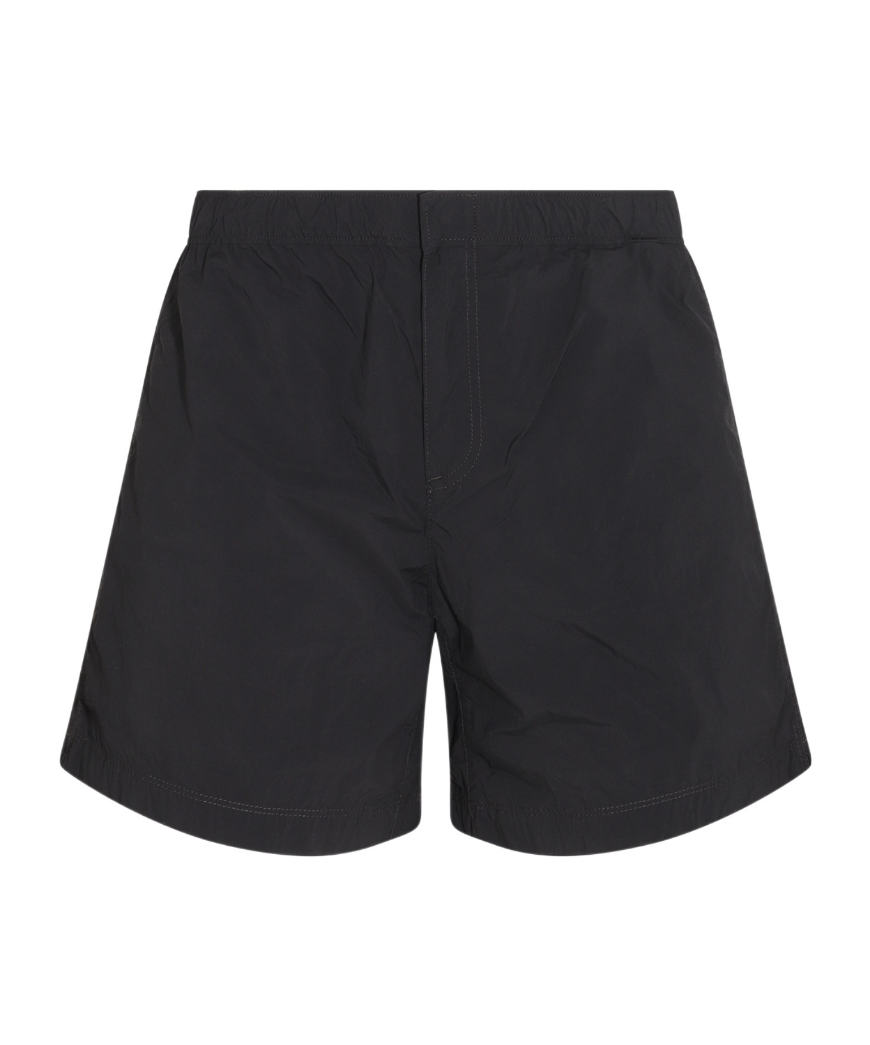 Ten C Black Stretch Shorts In Black