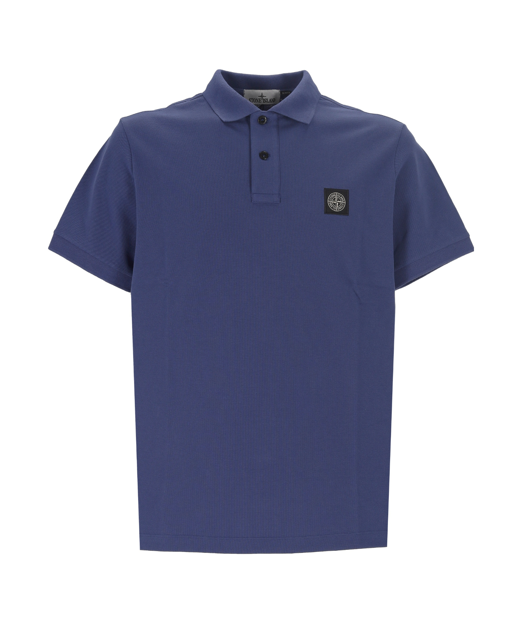 Stone Island Men's Slim Fit Stretch Cotton Polo Shirt In Blue