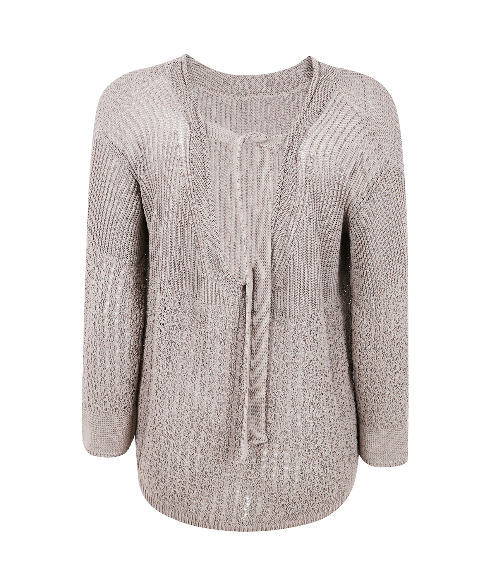 Max Mara Long-sleeved Sweater In Gray