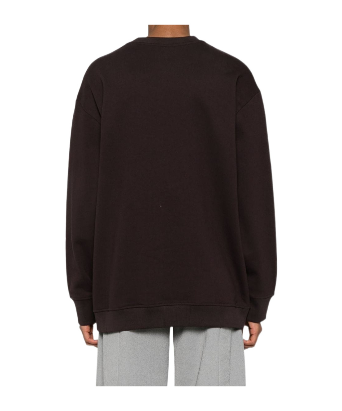 Fendi Sequin-logo Sweatshirt In Black