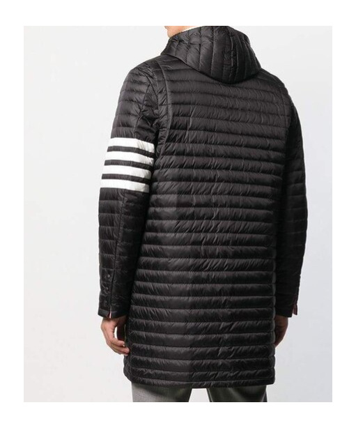 Thom Browne 4-bar Padded Coat In Black