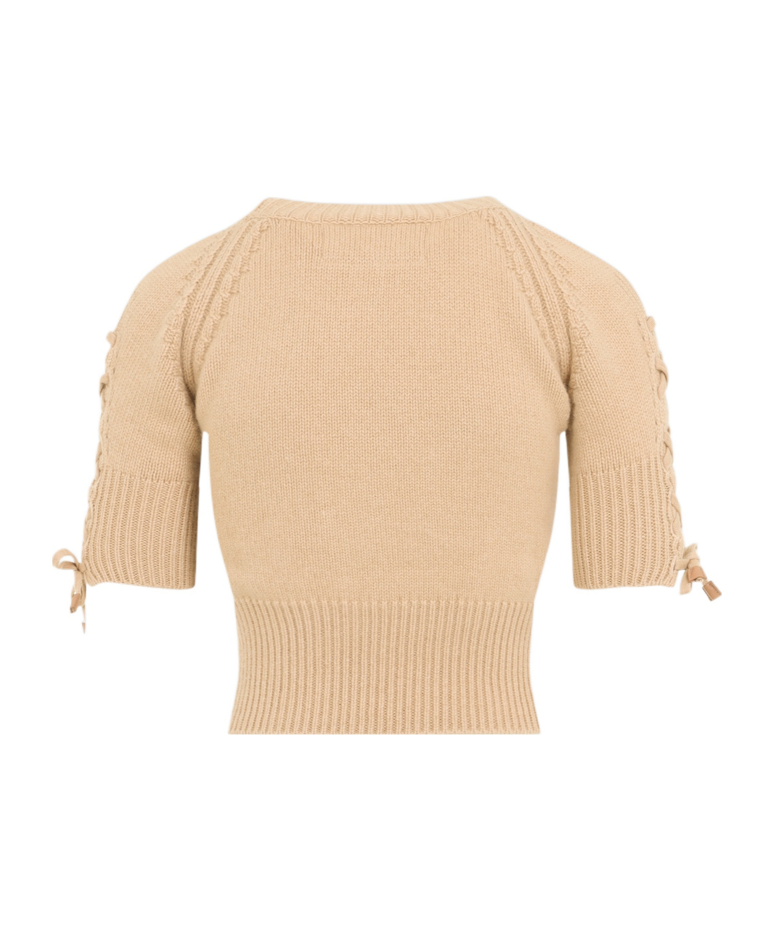 Ermanno Scervino Short-sleeved Sweater In Neutral