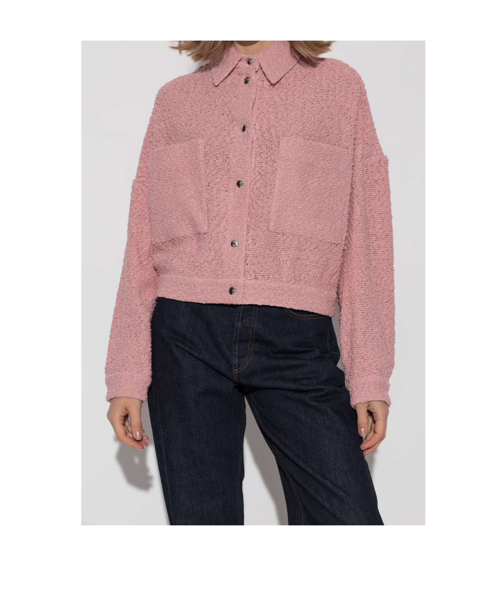 Iro Long-sleeved Casual Jacket In Pink