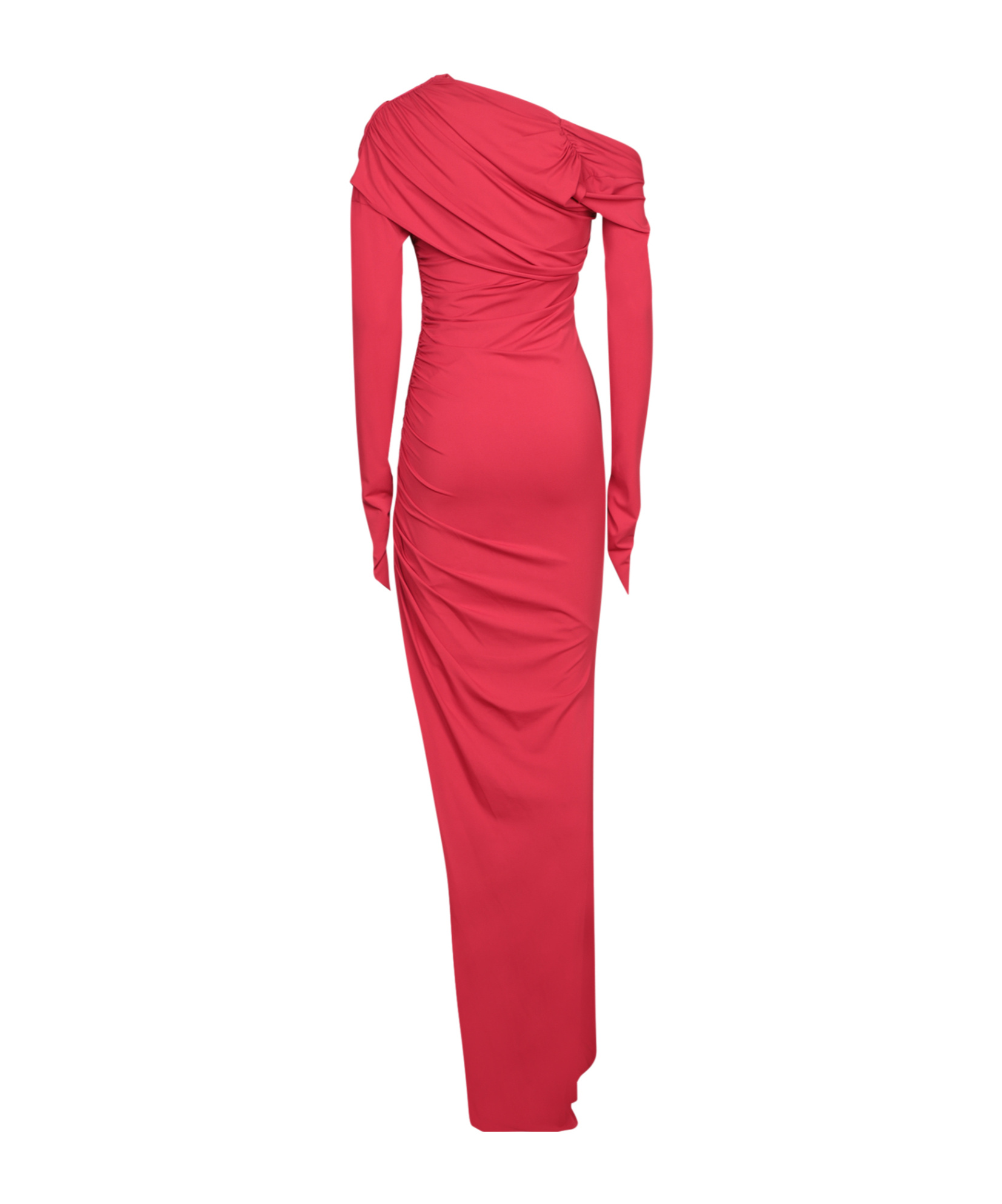 Amen Asymmetric Dress In Red